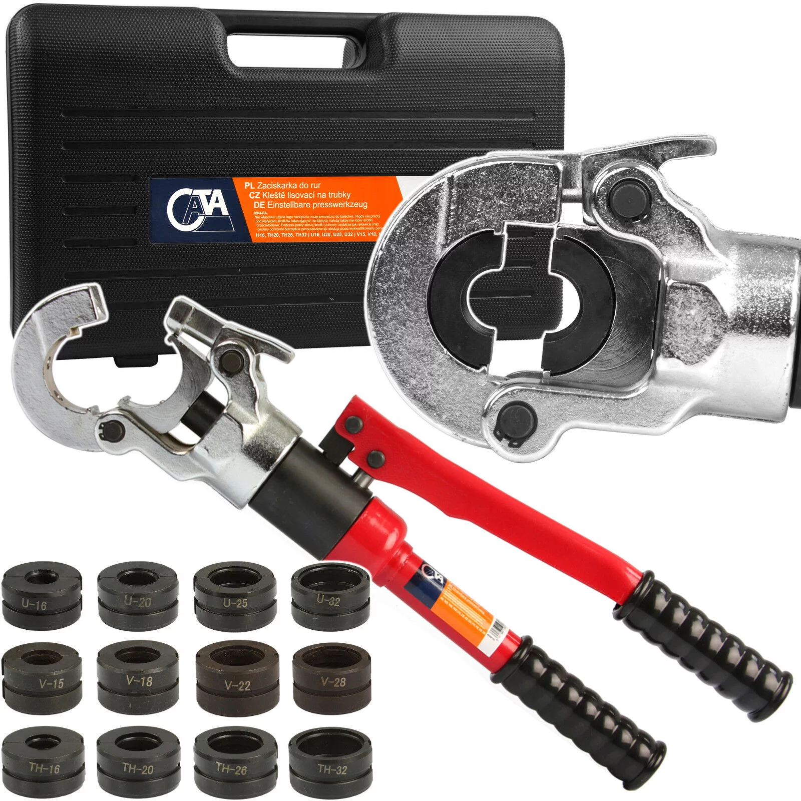 RĘCZNA PRASKA HYDRAULICZNA DO ZACISKANIA ZŁĄCZEK U+TH+V