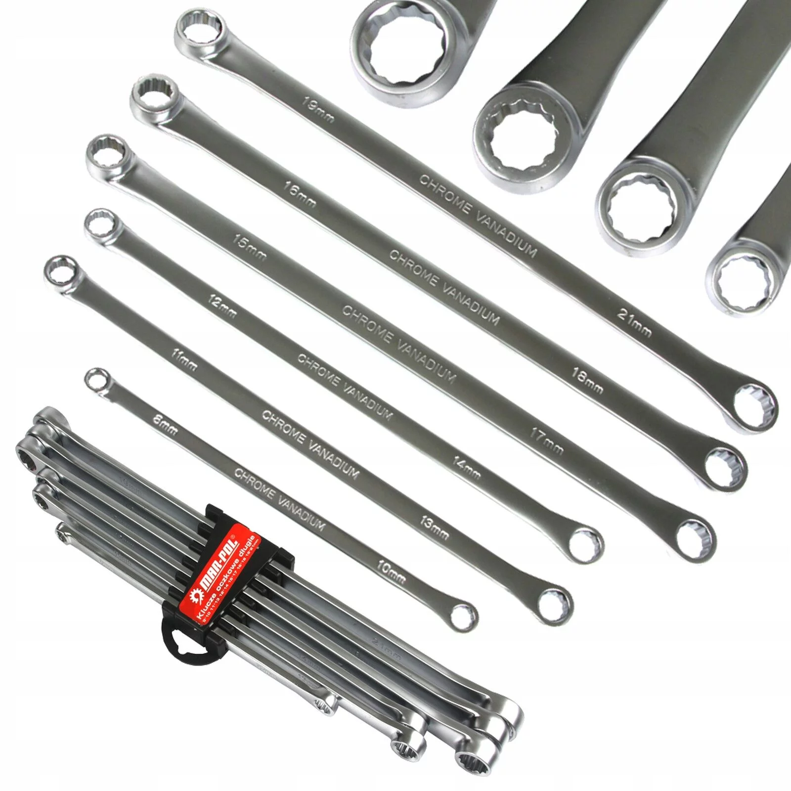 KLUCZE OCZKOWE bardzo DŁUGIE do NAPINACZY 6szt