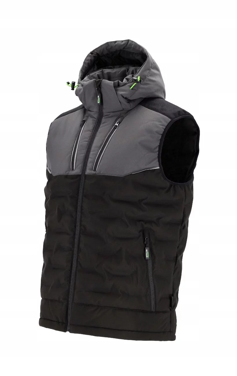 KAMIZELKA ROBOCZA OBIEPLANA MĘSKA LOGAN V CZARNA STALCO PERFECT L