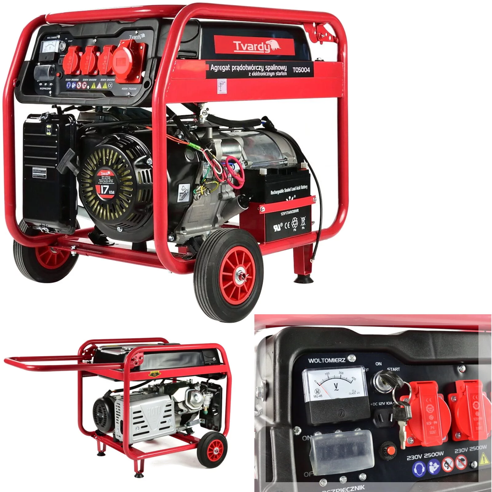 AGREGAT PRĄDOTWÓRCZY max.8,5KW 230V400V AVR 456cc 17 KM