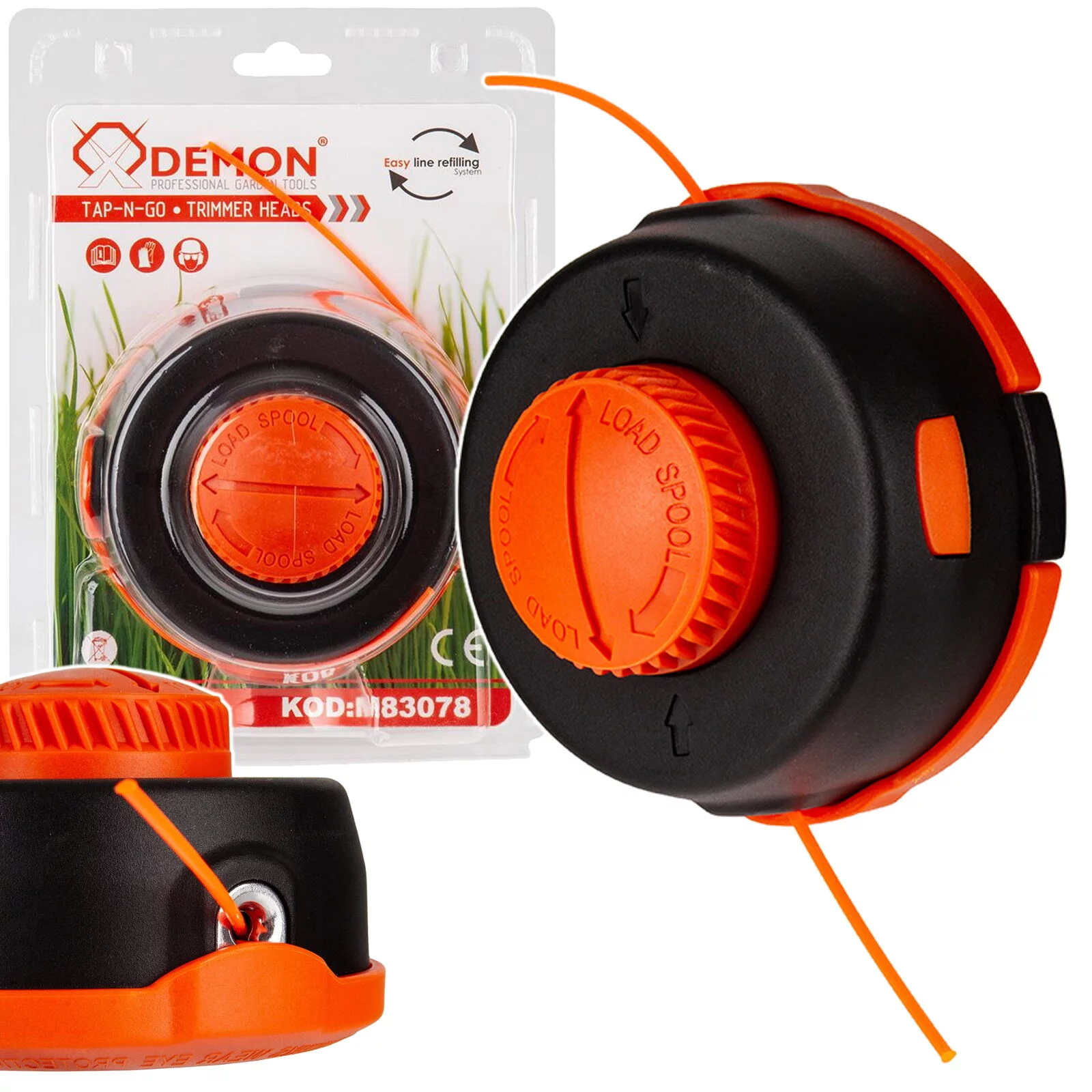 GŁOWICA DO PODKASZARKI SPALINOWEJ Z SYSTEMEM ŁATWEGO NAWIJANIA ŻYŁKI