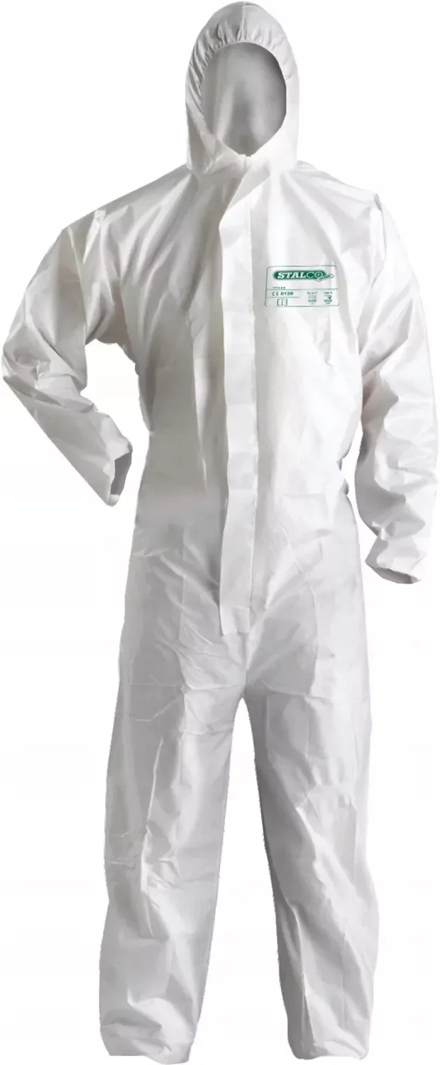 Kombinezon ochronny MICROPOROUS biały 3XL STALCO S