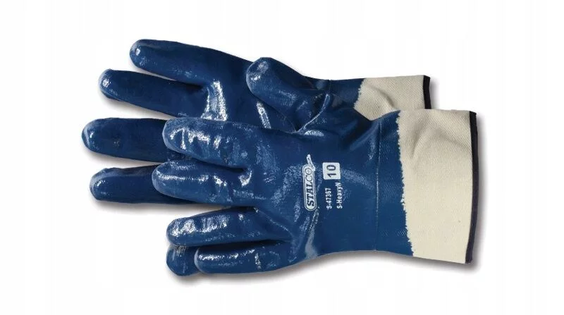 RĘKAWICE OCHRONNE ROBOCZE BAWEŁNIANE OLEJOODPORNE S-HEAVY N STALCO 10 XL