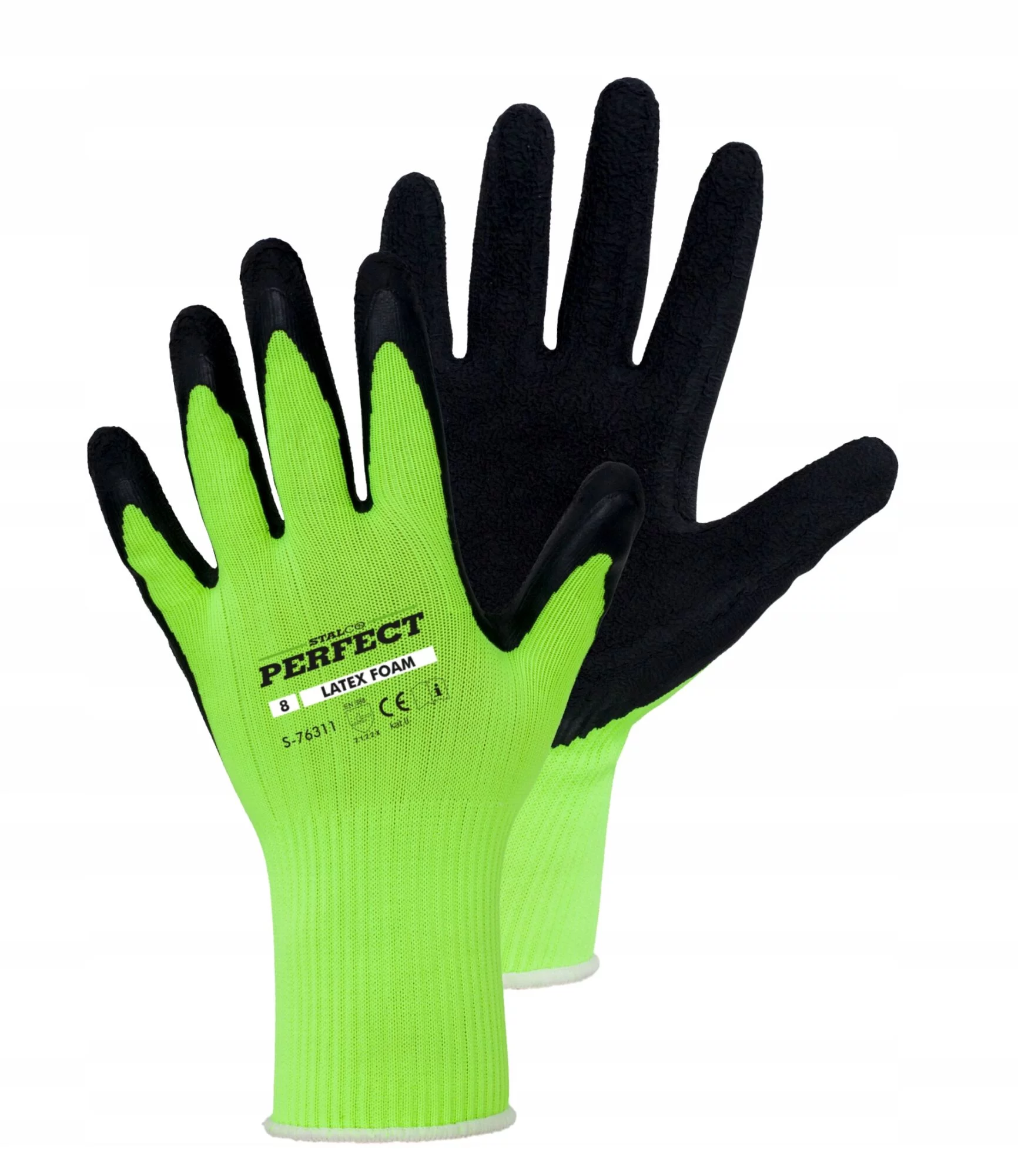 RĘKAWICE OCHRONNE ROBOCZE POLIESTROWE LATEX FOAM STALCO 9 L