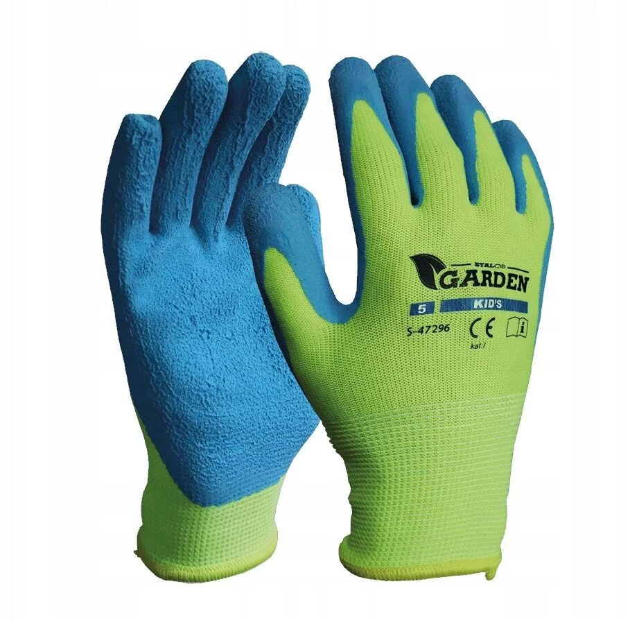 RĘKAWICE POLIESTROWE OCHRONNE ROBOCZE DLA DZIECI KIDS 4” STALCO