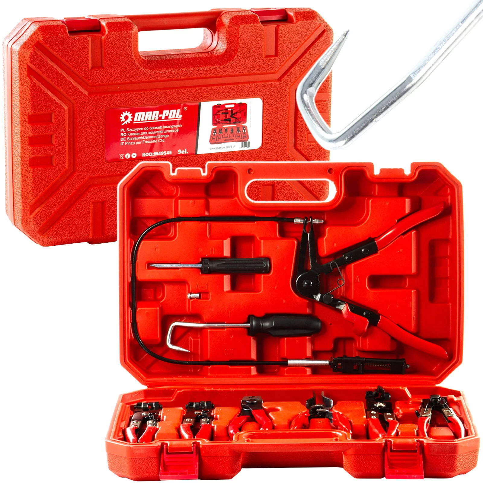 ZESTAW SZCZYPIEC DO OPASEK 9 SZT.