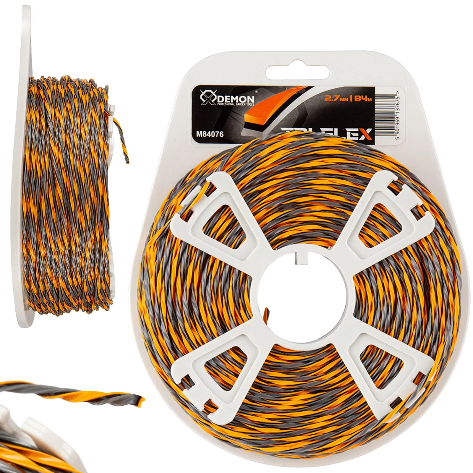 ŻYŁKA TNĄCA DO KOSY SPALINOWEJ PODKASZARKI DEMON Tri-Flex 2.4mm 84m