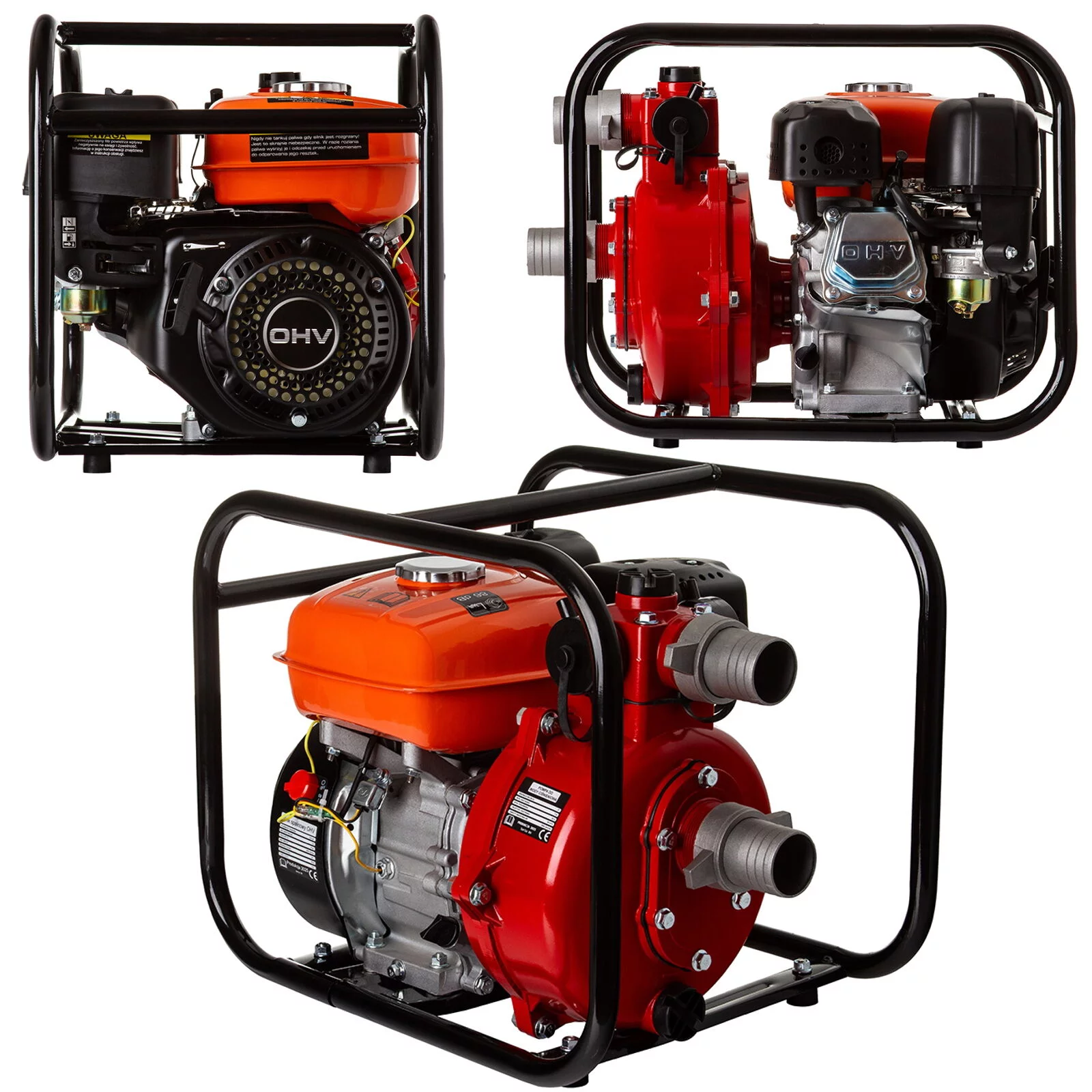 POMPA CIŚNIENIOWA DO WODY SPALINOWA MOTOPOMPA 2'' 7KM 223cc