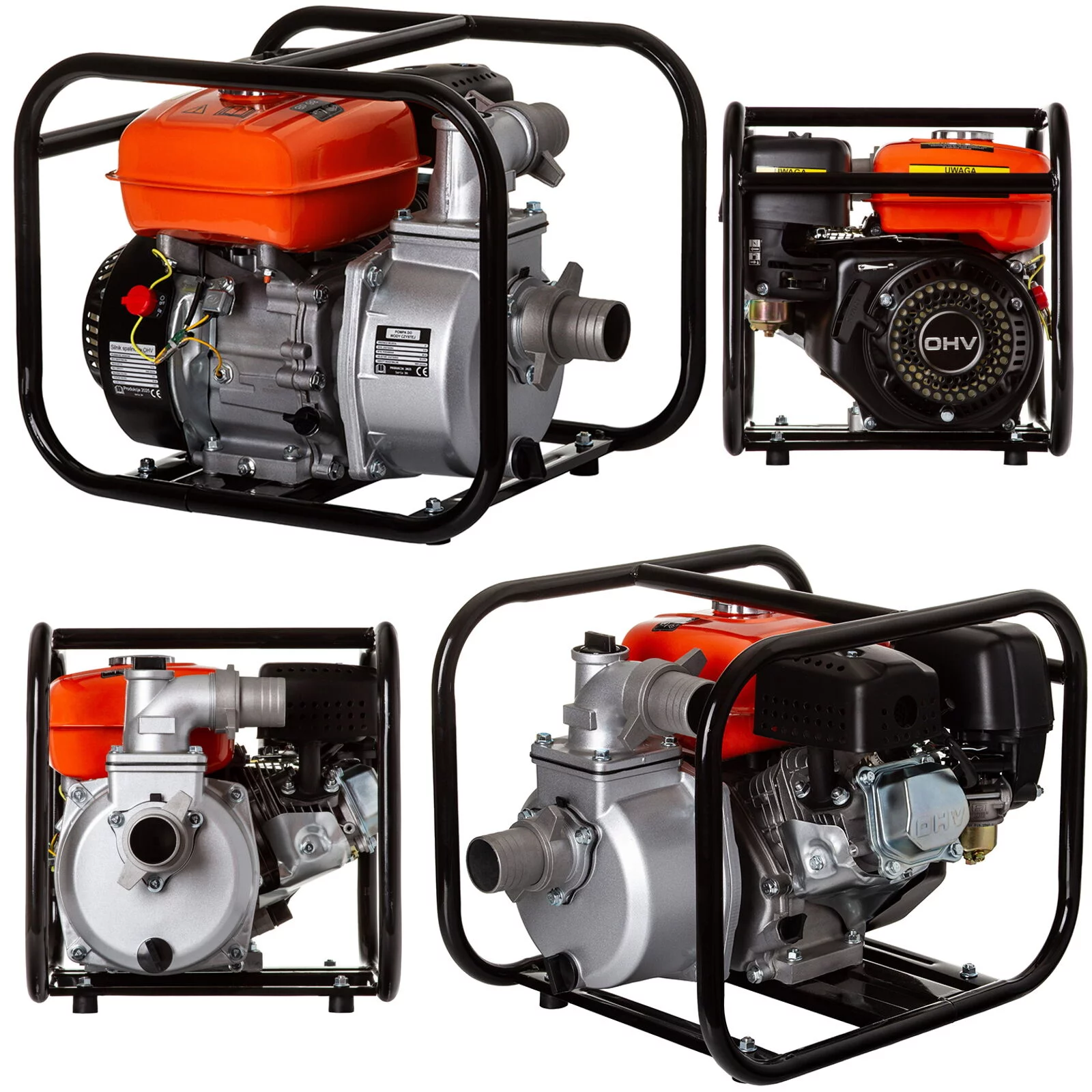 POMPA SPALINOWA DO WODY CZYSTEJ BRUDNEJ MOTOPOMPA 2" 7KM 600L/min