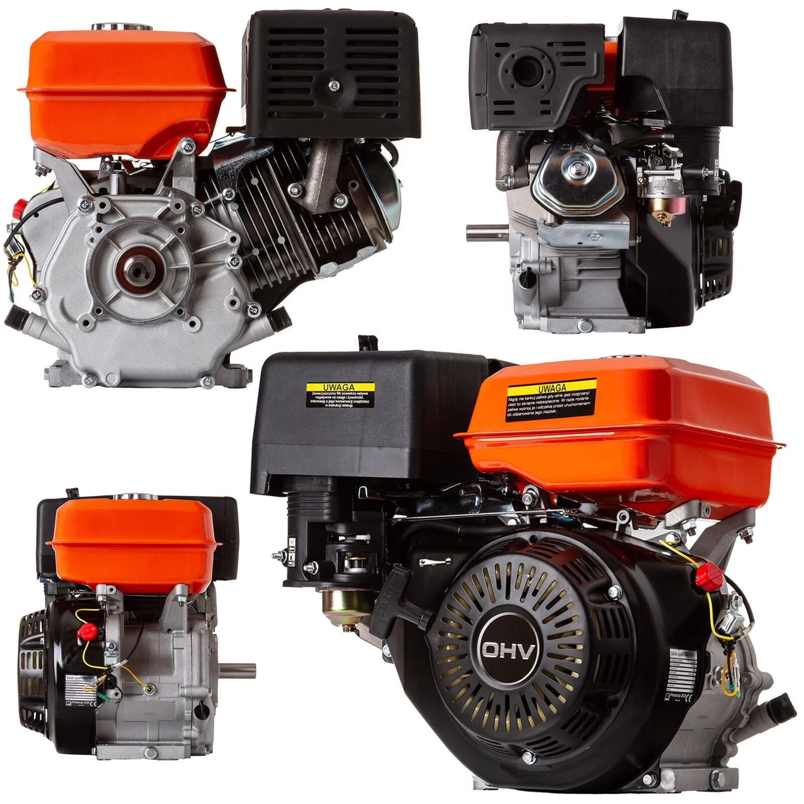 SILNIK SPALINOWY 15 KM WAŁEK 25mm OHV DO ZAGĘSZCZARKI POMPY ZACIERACZEK