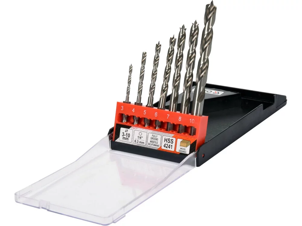 WIERTŁA SPIRALNE DO DREWNA 3-10