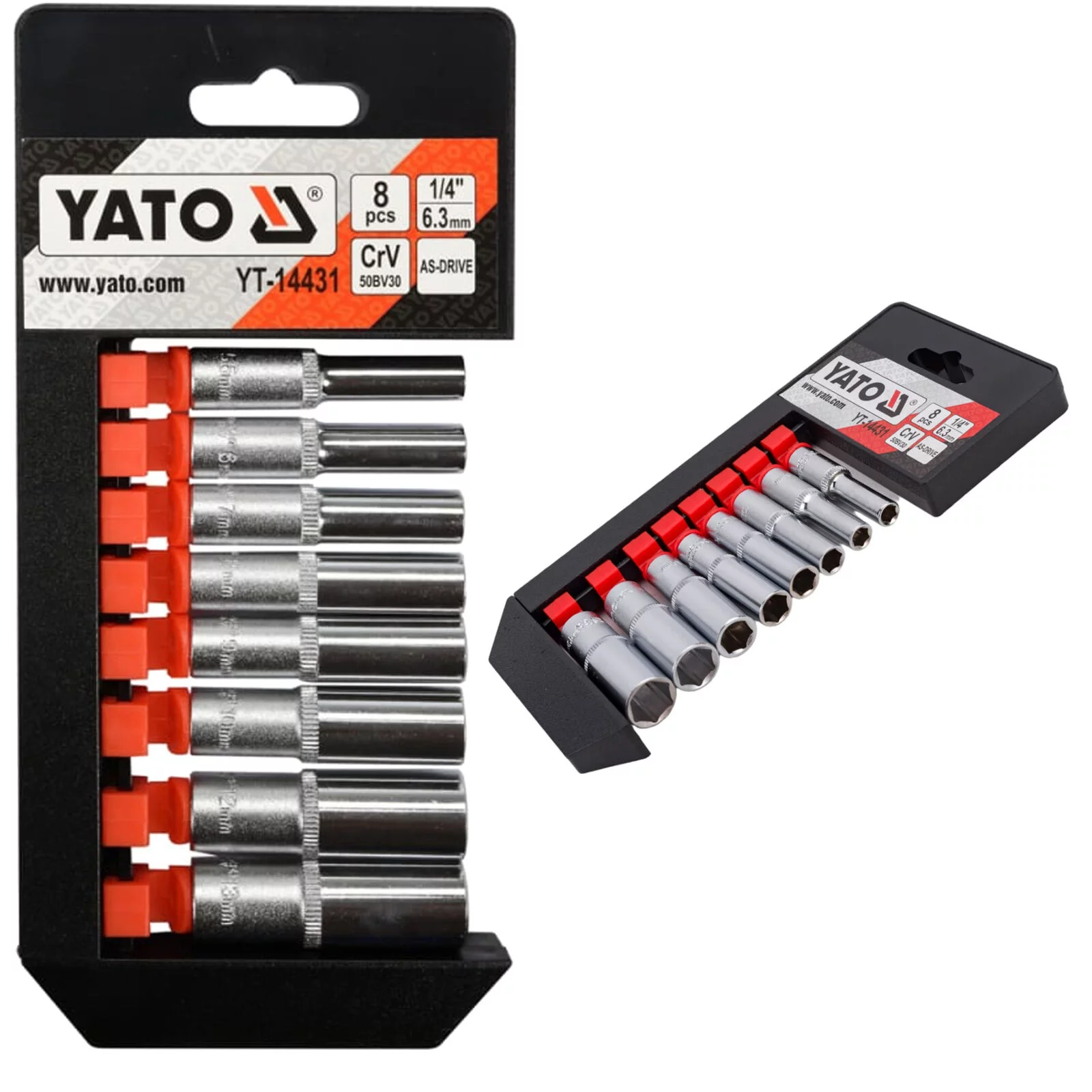 YT-14431 ZESTAW NASADEK DLUGICH 1/4''