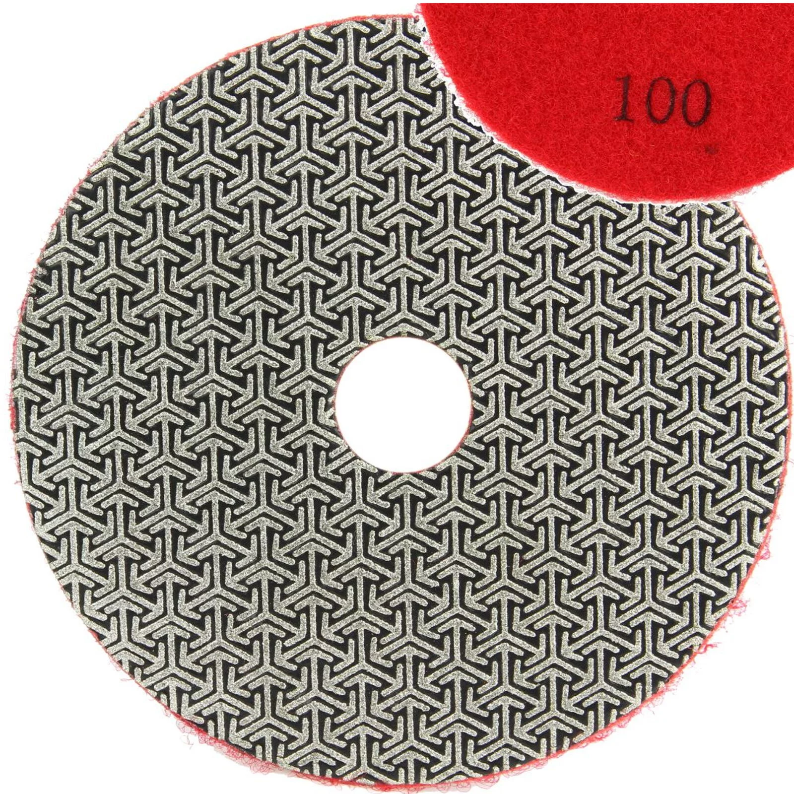 TARCZA DIAMENTOWA POLERSKA 100MM DO SZLIFOWANIA GRESU PŁYTEK NA RZEP G100