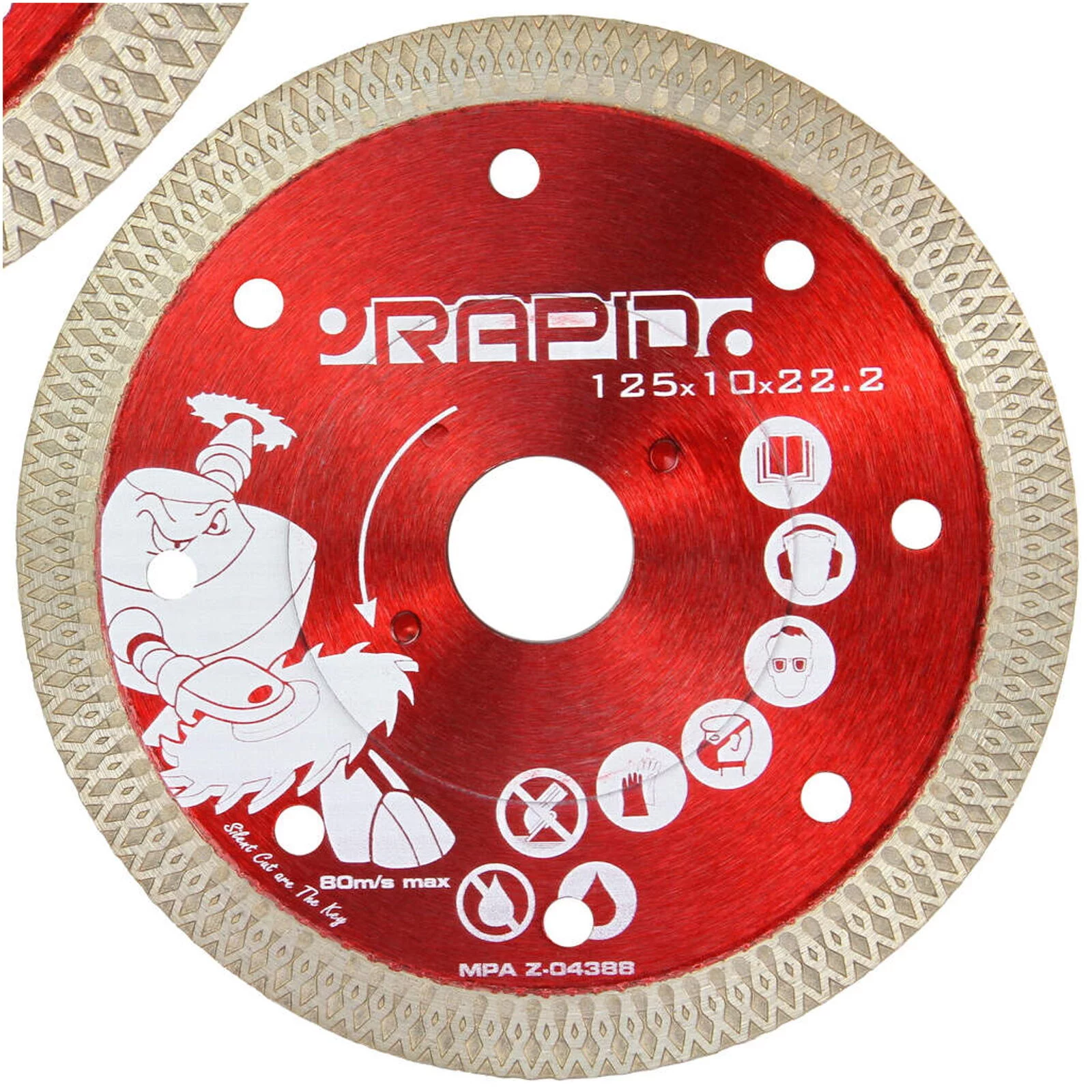 TARCZA DIAMENTOWA 125mm RAPID SILENT CUT DO CIĘCIA GRANITU KAMIENIA PŁYTEK