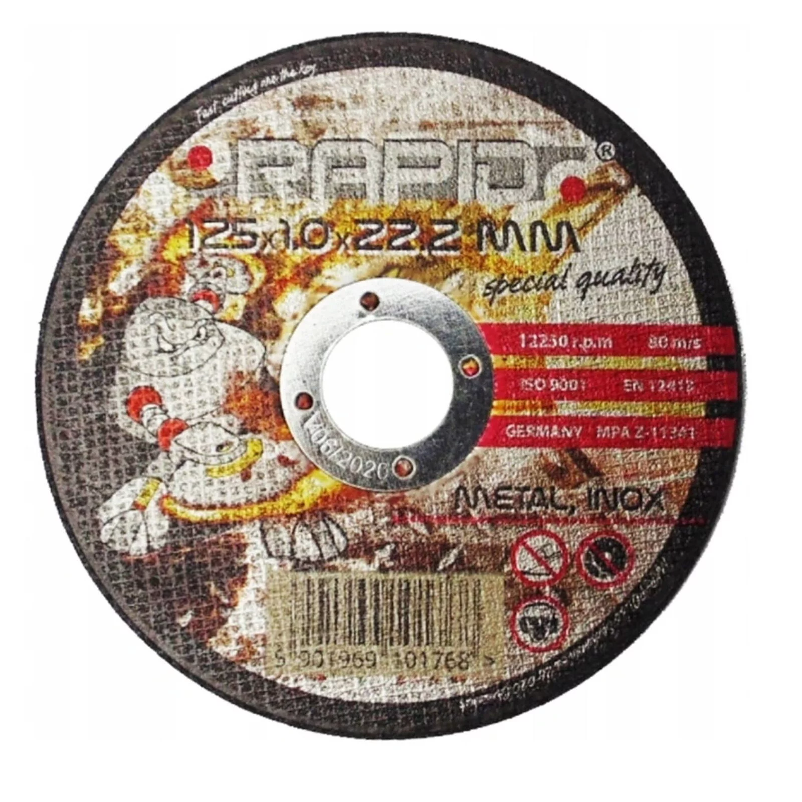 TARCZA DO CIĘCIA STALI INOX METALU SZLIFIERKI KĄTOWEJ 125mm 125x1,0mm