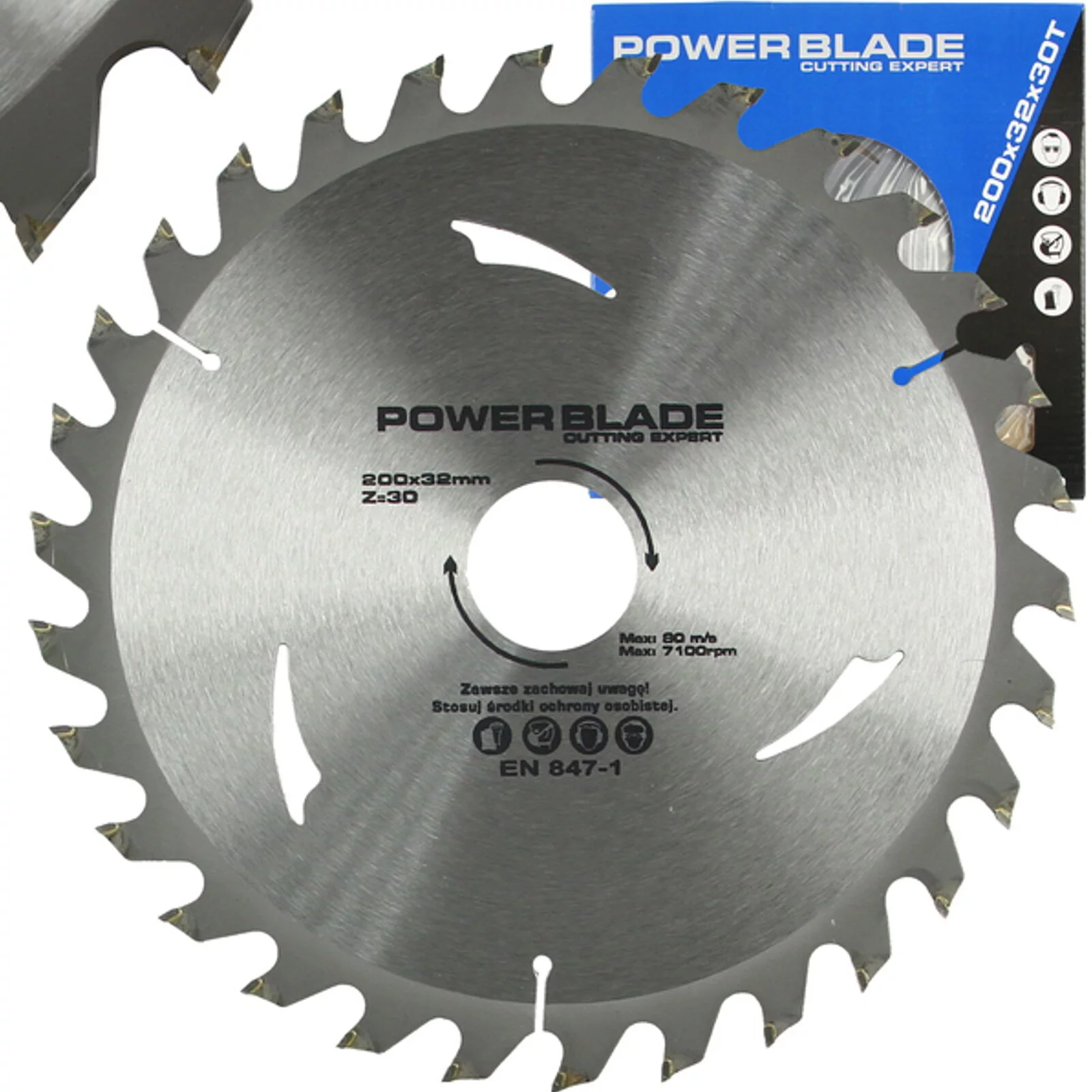TARCZA WIDIOWA DO CIĘCIA DREWNA 200mm 30T POWER BLADE
