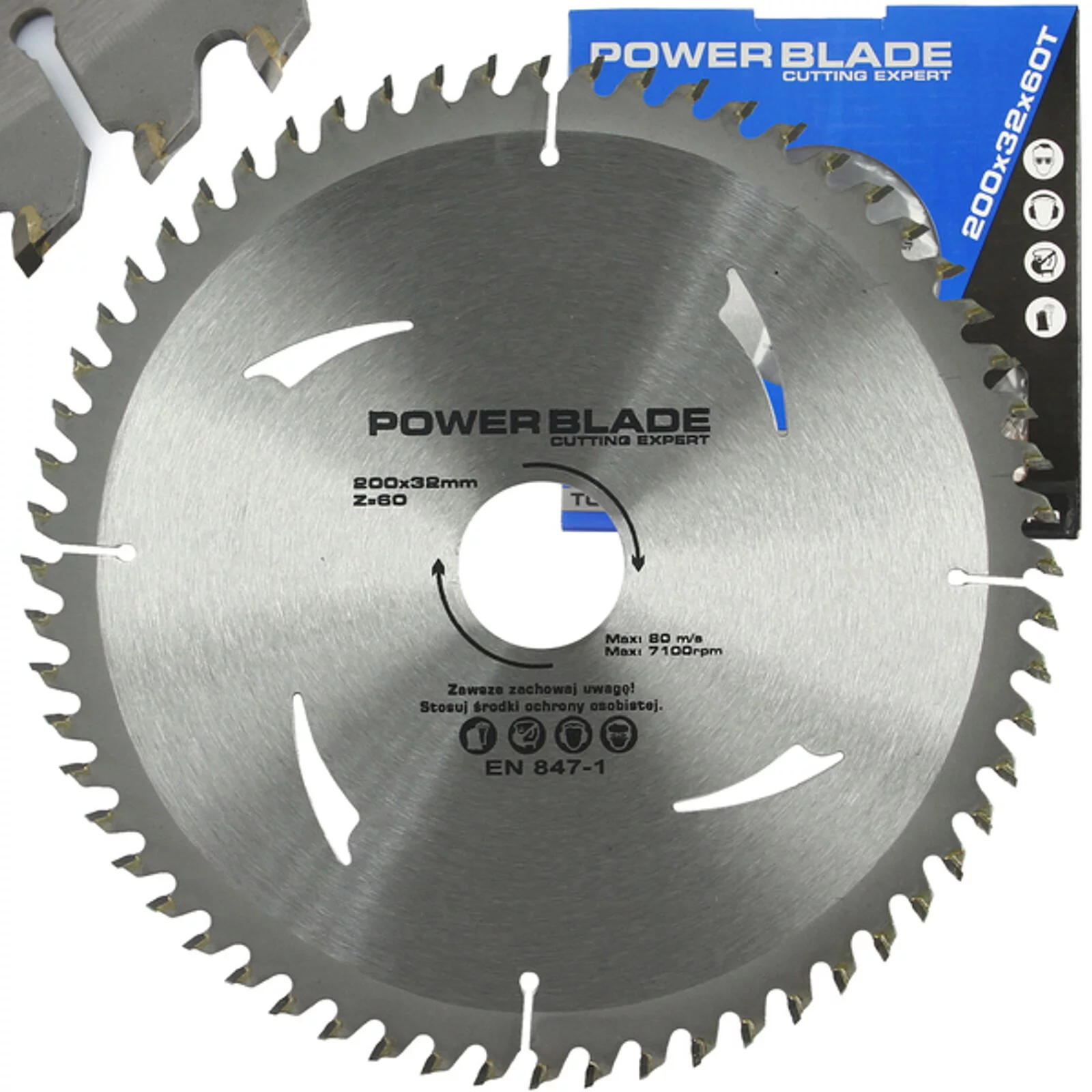 TARCZA WIDIOWA DO CIĘCIA DREWNA 200mm 60T POWER BLADE