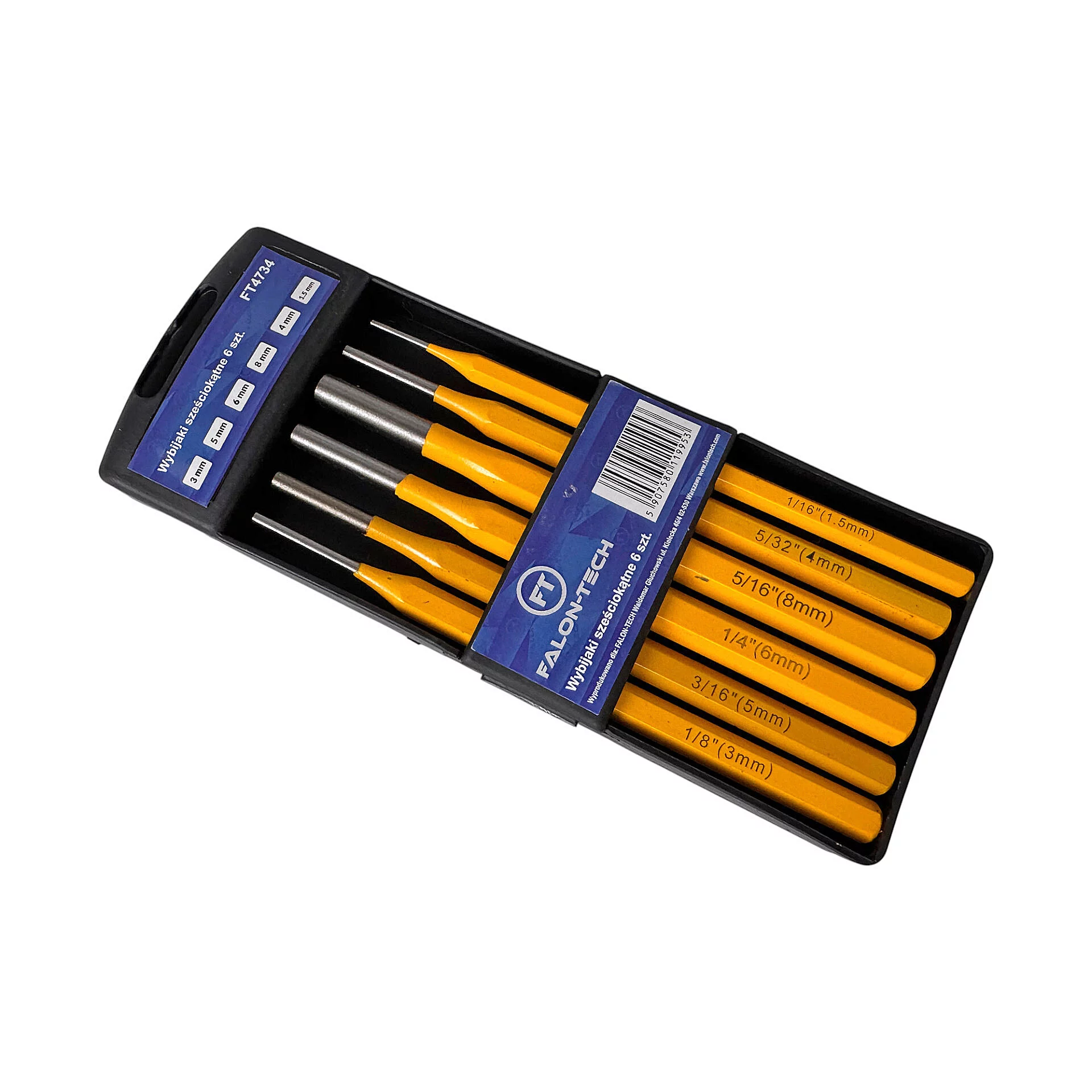 ZESTAW WYBIJAKÓW 6szt