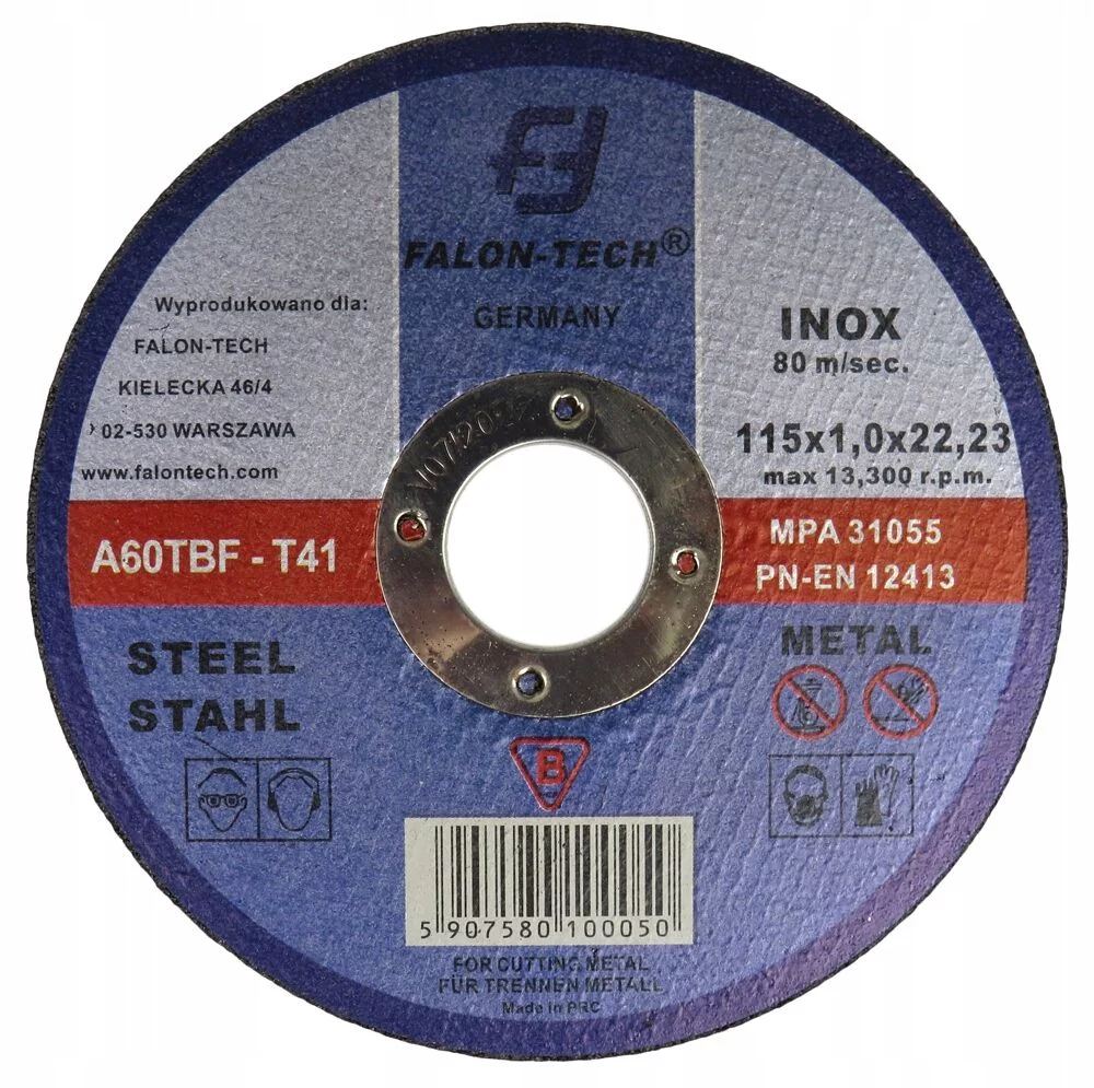 TARCZA DO METALU 115mm 115*1.0 FT