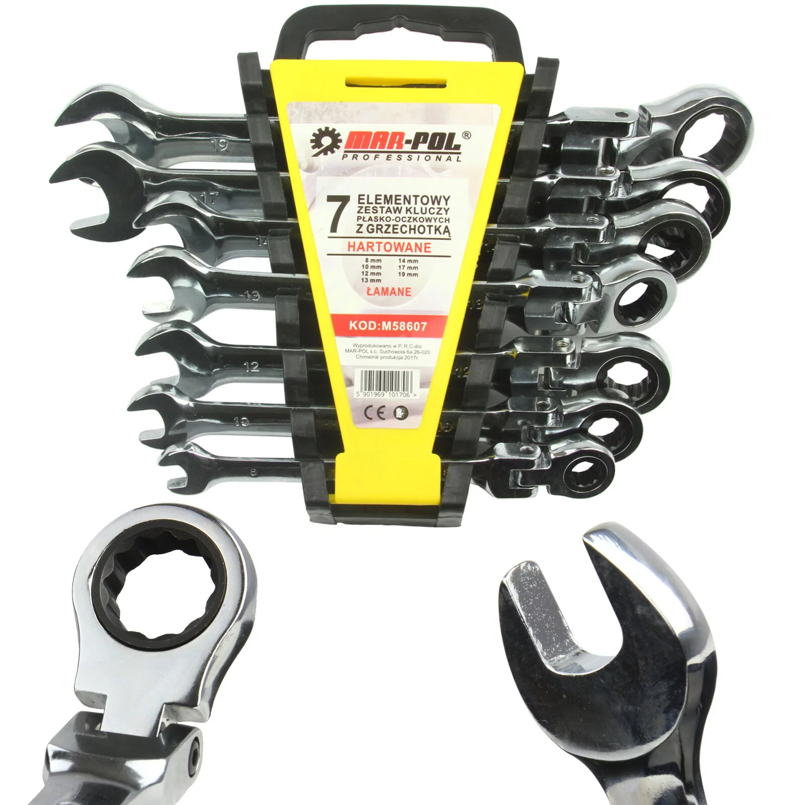 KLUCZE PŁ-OCZKOWE 7SZT Z GRZECHOTKĄ ŁAMANE
