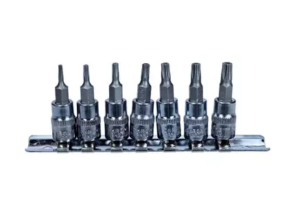 ZEST.KLUCZY TRZPIEŃ. 1/4'' TORX T8-T30