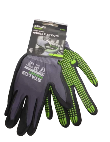 Rękawice nylonowe ''NITRYLE FLEX DOST'' 8''