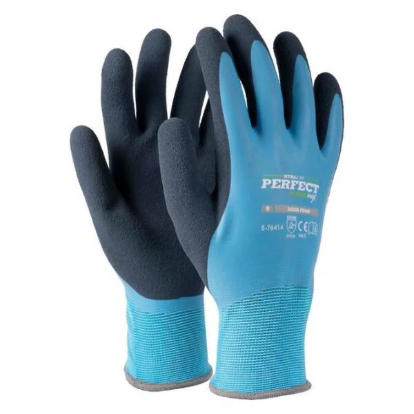 Rękawice nylonowe ''AQUA FOAM'' 9''
