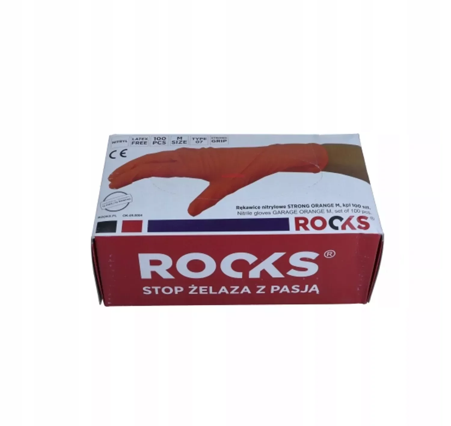 RĘKAWICE NITRYLOWE STRONG M 100SZT