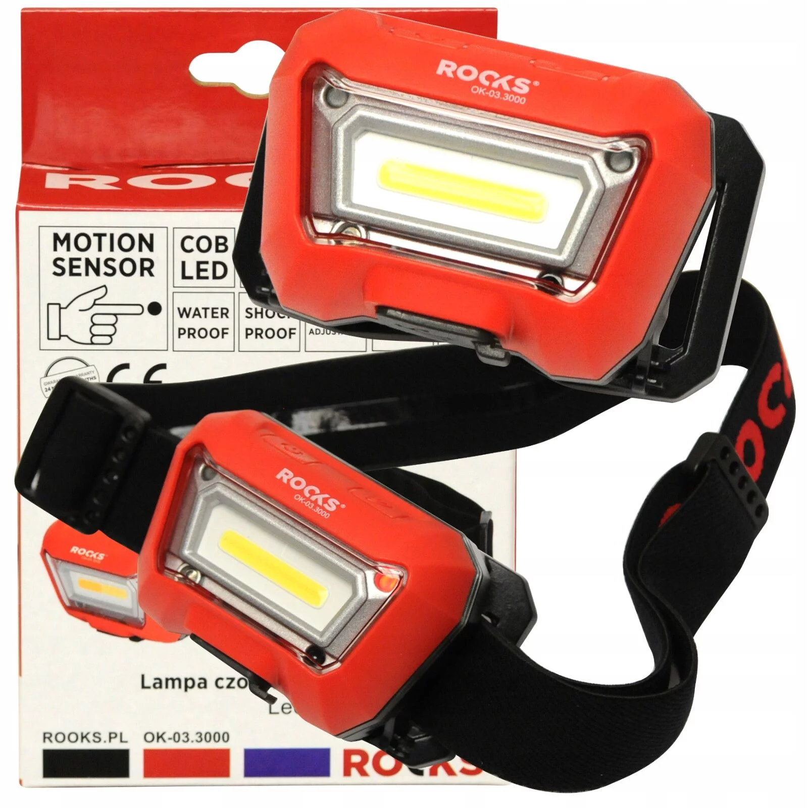 03-3000 LAMPKA CZOŁÓWKA LED Z SENSOREM RUCHU