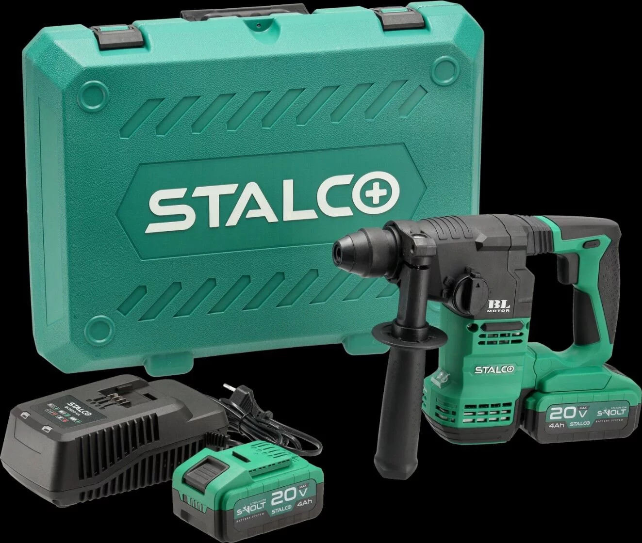 Młotowiertarka RHS20-18BL 2x 4Ah 20V S-VOLT STA...