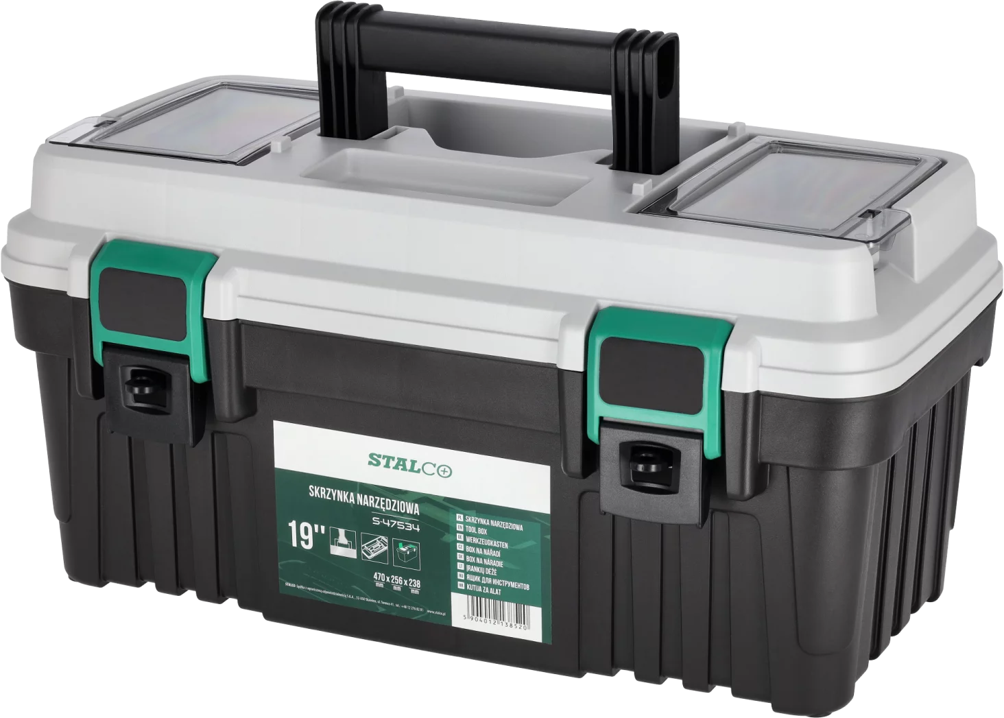 Skrzynka narzędziowa 19” plastikowa STALCO S-47534
