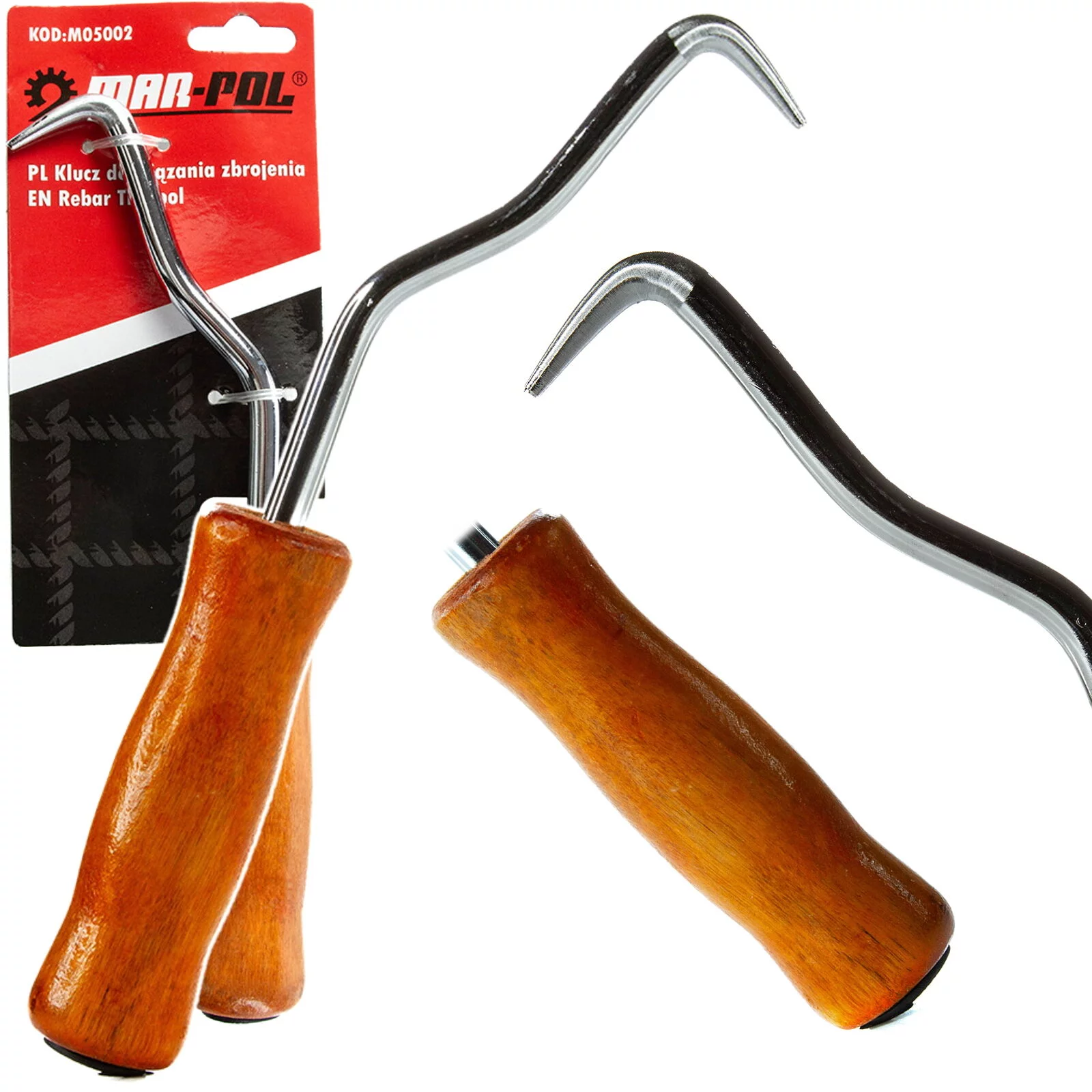 KLUCZ DO WIĄZANIA ZBROJENIA RĄCZKA DREWNIANA
