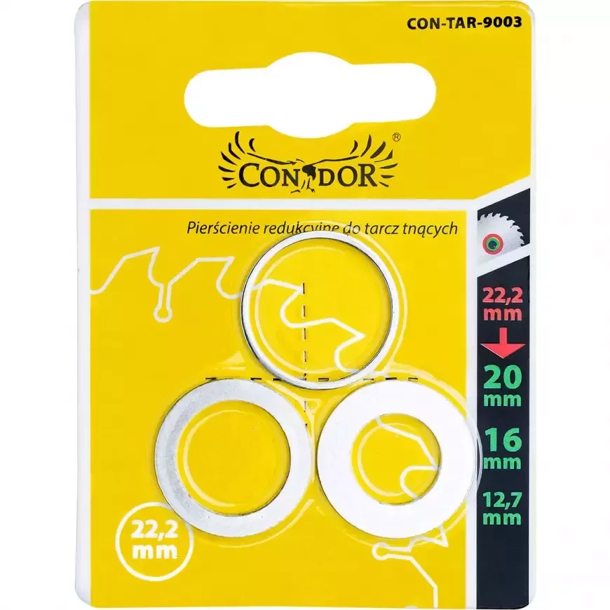 REDUKCJA 22,2 x 20 DO TARCZ PIŁ