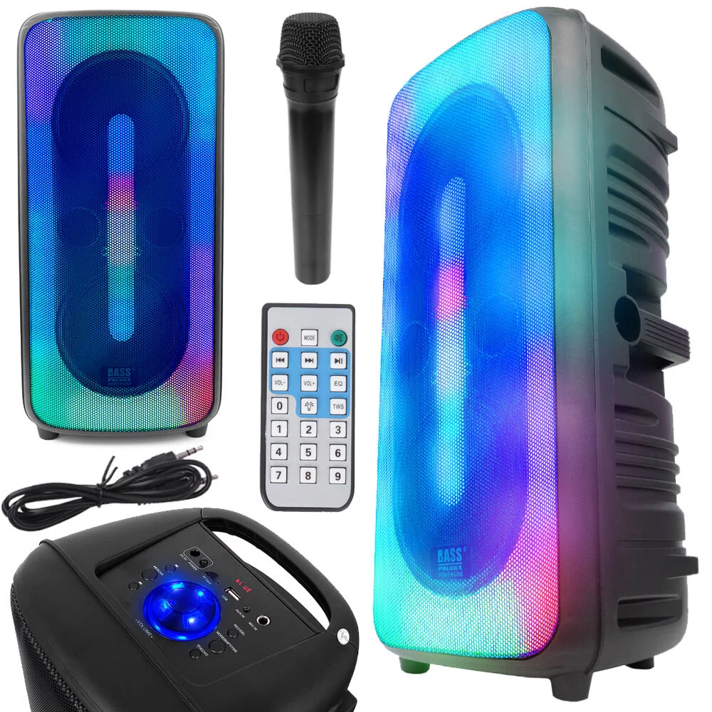 Głośnik Bluetooth z mikrofonem, pilotem