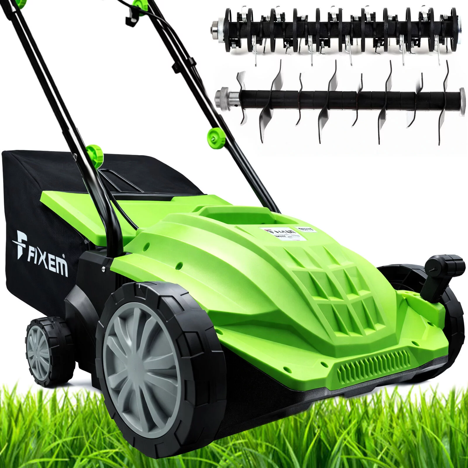 AERATOR WERTYKULATOR KULTYWATOR ELEKTRYCZNY DO TRAWY 320mm 2500W KOSZ 30L