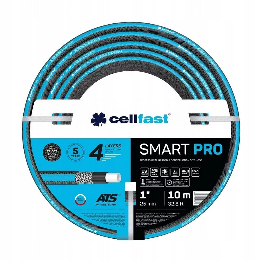WĄŻ OGRODOWY SMART PRO ATS 1'' 10M