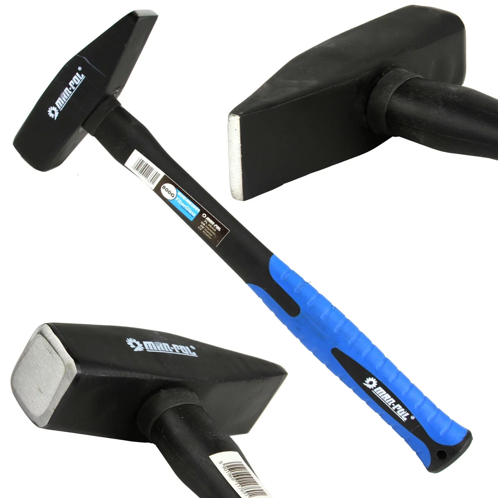 MŁOTEK 800g ŚLUSARSKI FIBERGLASS 0,8kg