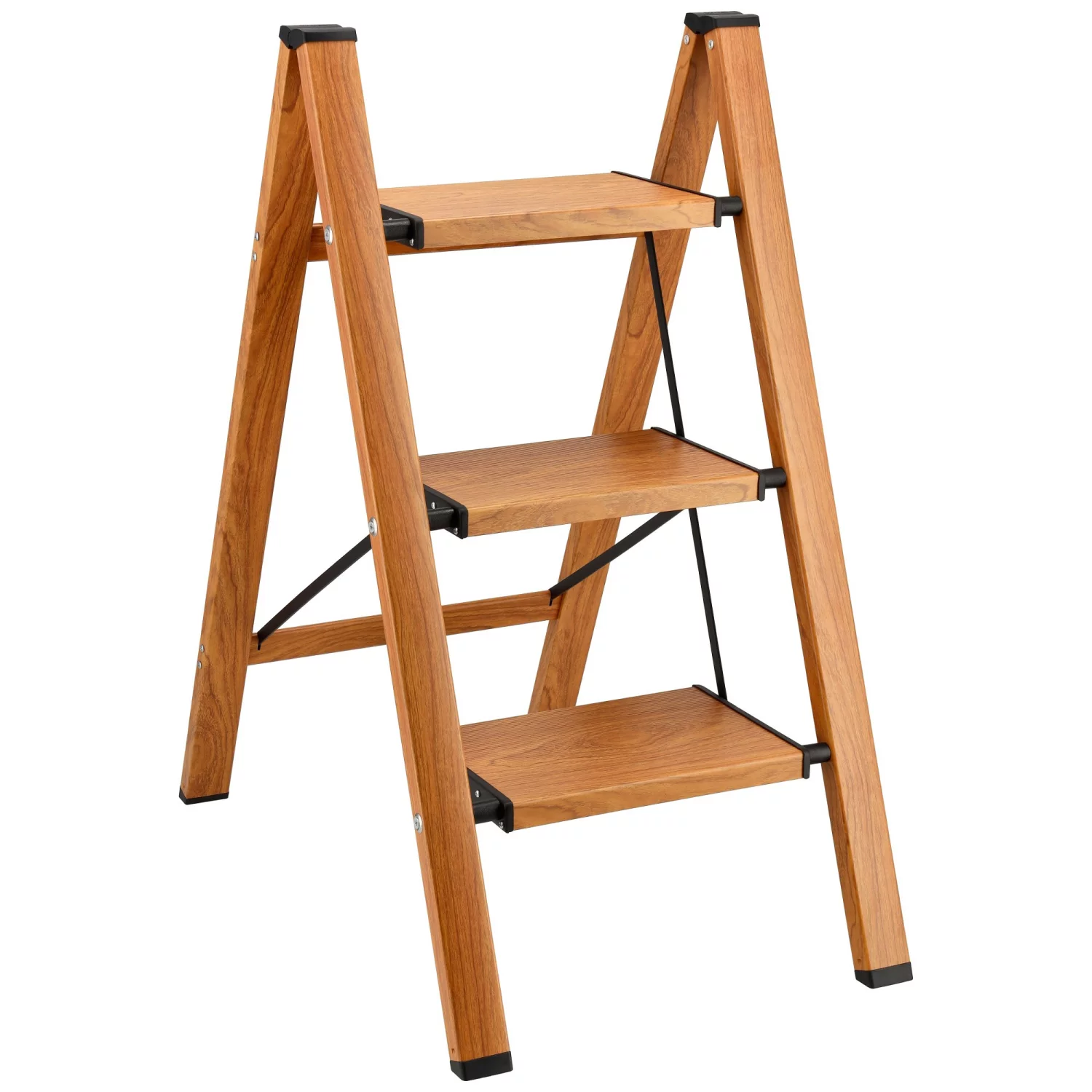 Drabina składana drewnopodobna 3-stopnie bez uchwy