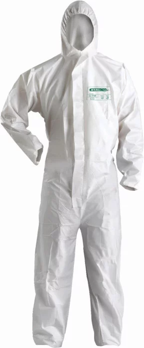 Kombinezon ochronny MICROPOROUS biały M STALCO S-4