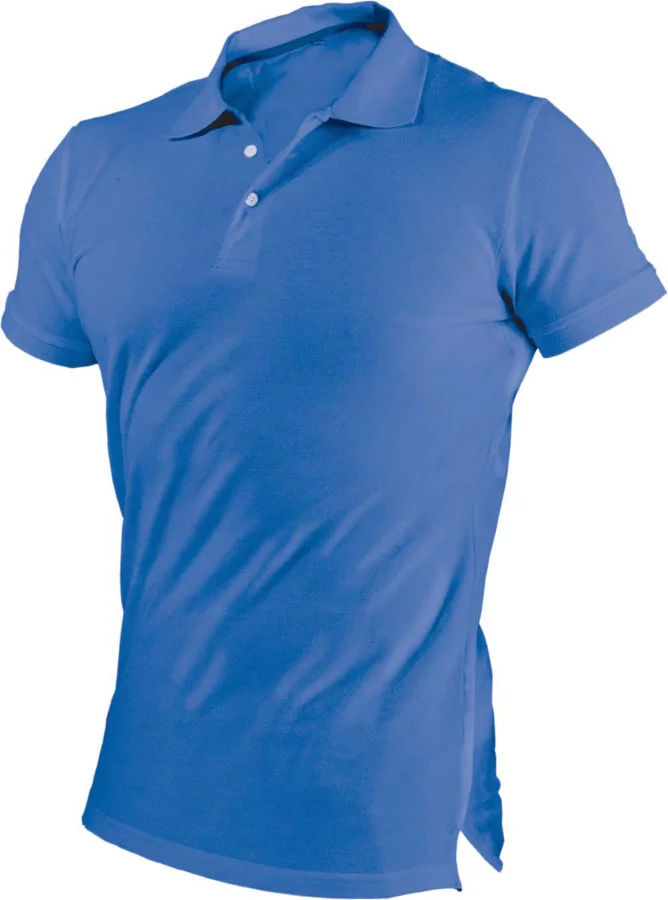 Koszulka polo męska GARU niebieski S STALCO S-4465