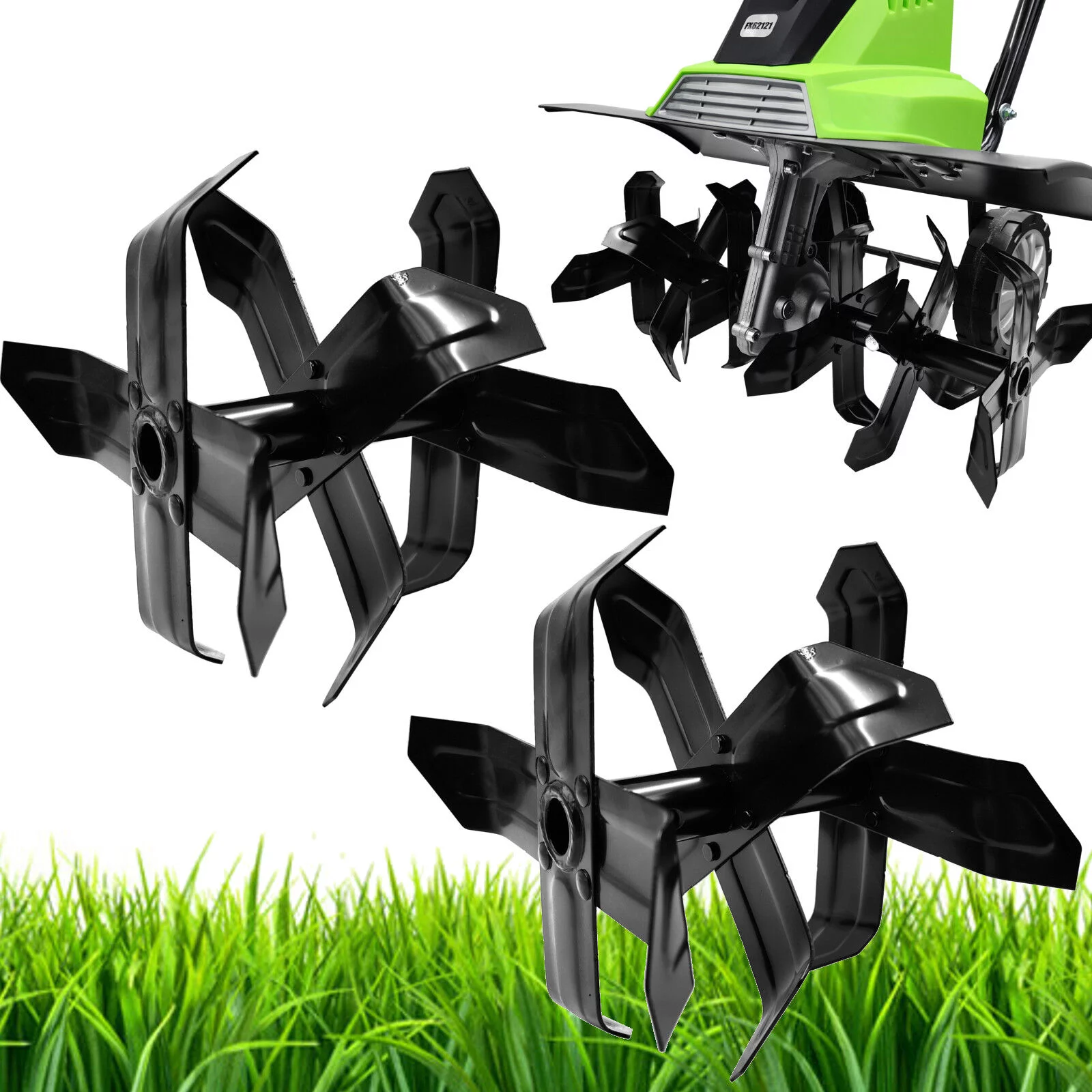 NÓŻ KOMPLETNY LEWY + PRAWY OSTRZE NOŻE DO GLEBOGRYZARKI 2sztuki 19mm 450mm