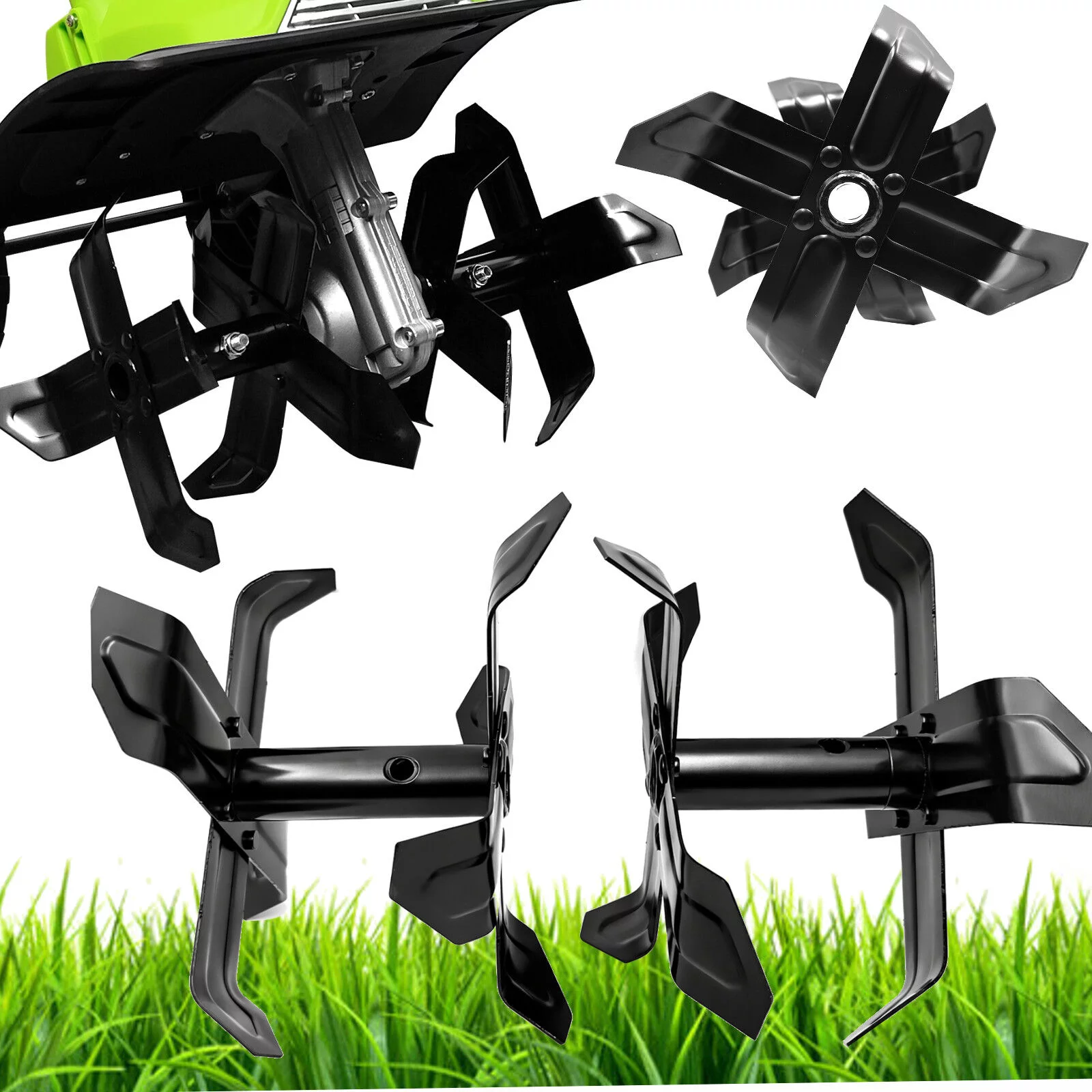 NÓŻ KOMPLETNY LEWY + PRAWY OSTRZE NOŻE DO GLEBOGRYZARKI 2sztuki 19mm 360mm