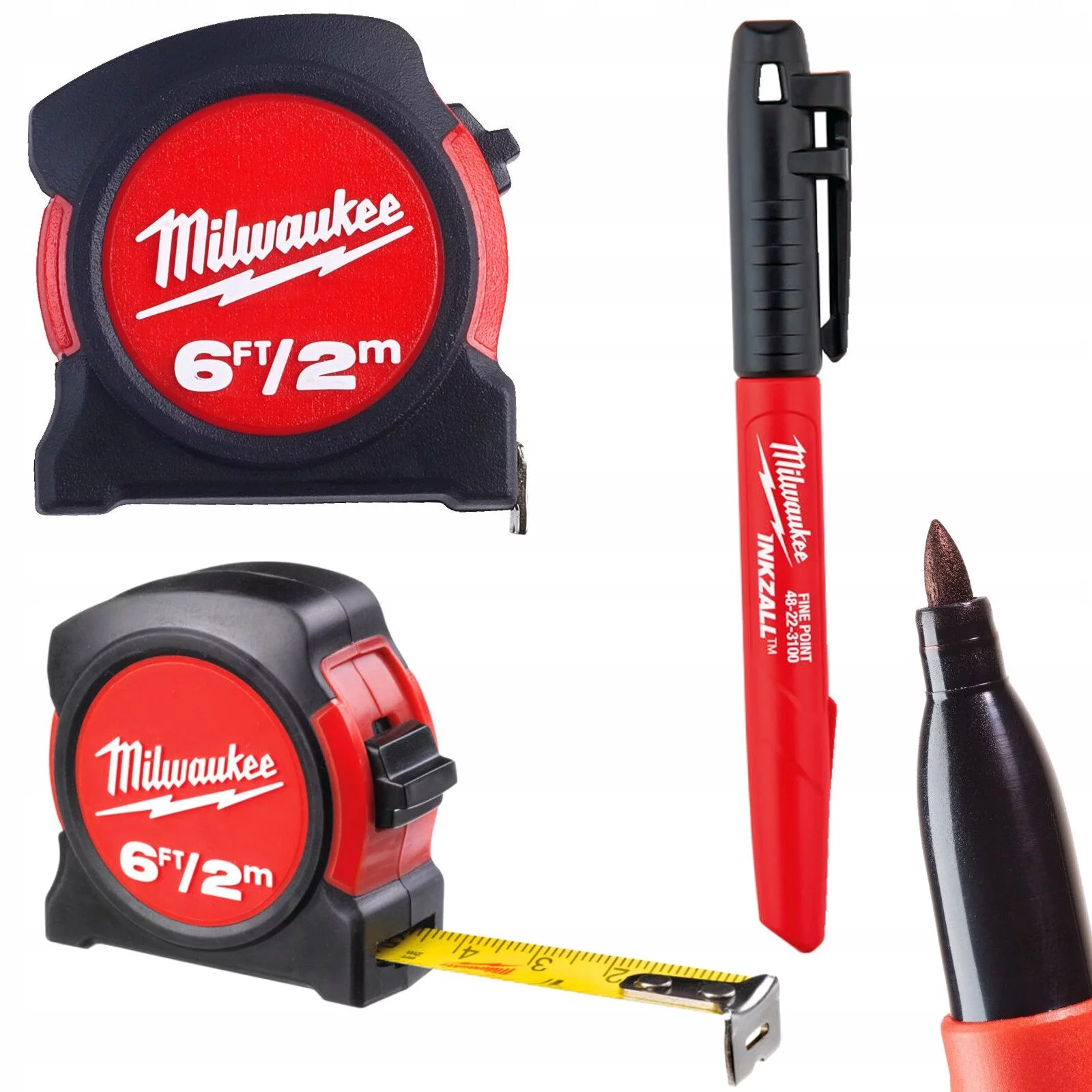 METRÓWKA MIARKA MILWAUKEE MARKER BUDOWLANY CZARNY