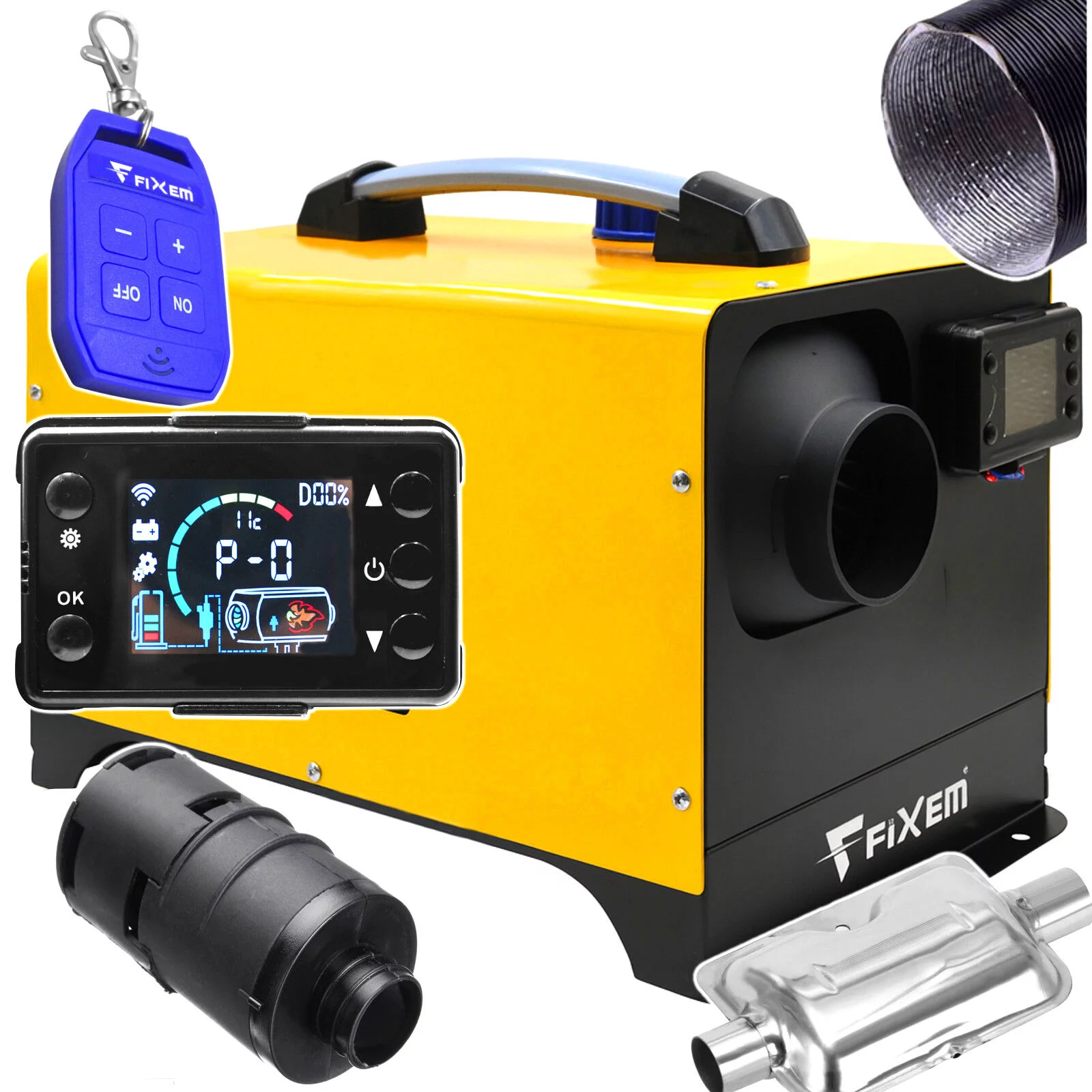 OGRZEWANIE POSTOJOWE NAGRZEWNICA 12V 24V 230V