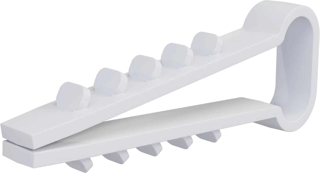 Uchwyt montażowy do przewodów płaskich 12mm bag...