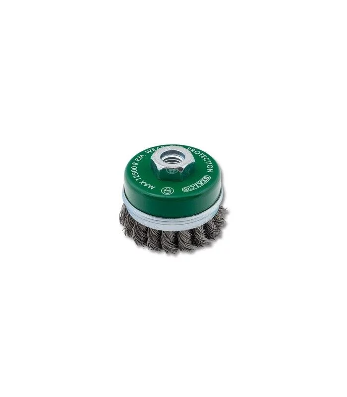 Szczotka czołowa 100mm splatana STALCO S-34740