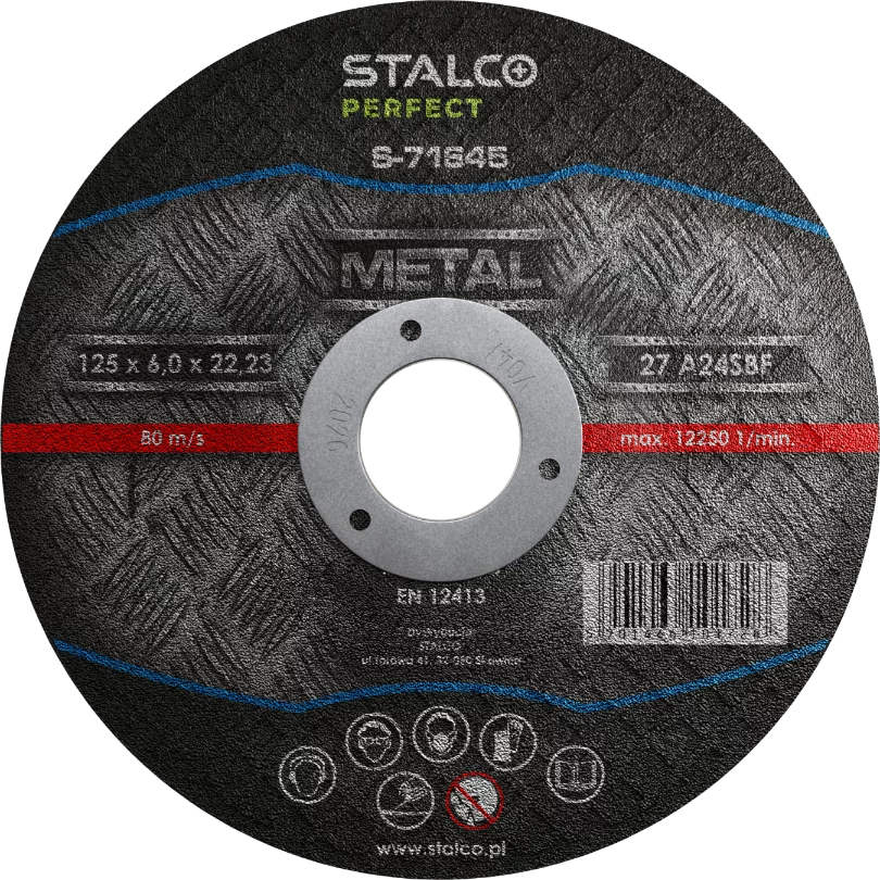 Tarcza do szlifowania metalu 115mmx6,0 STALCO S...