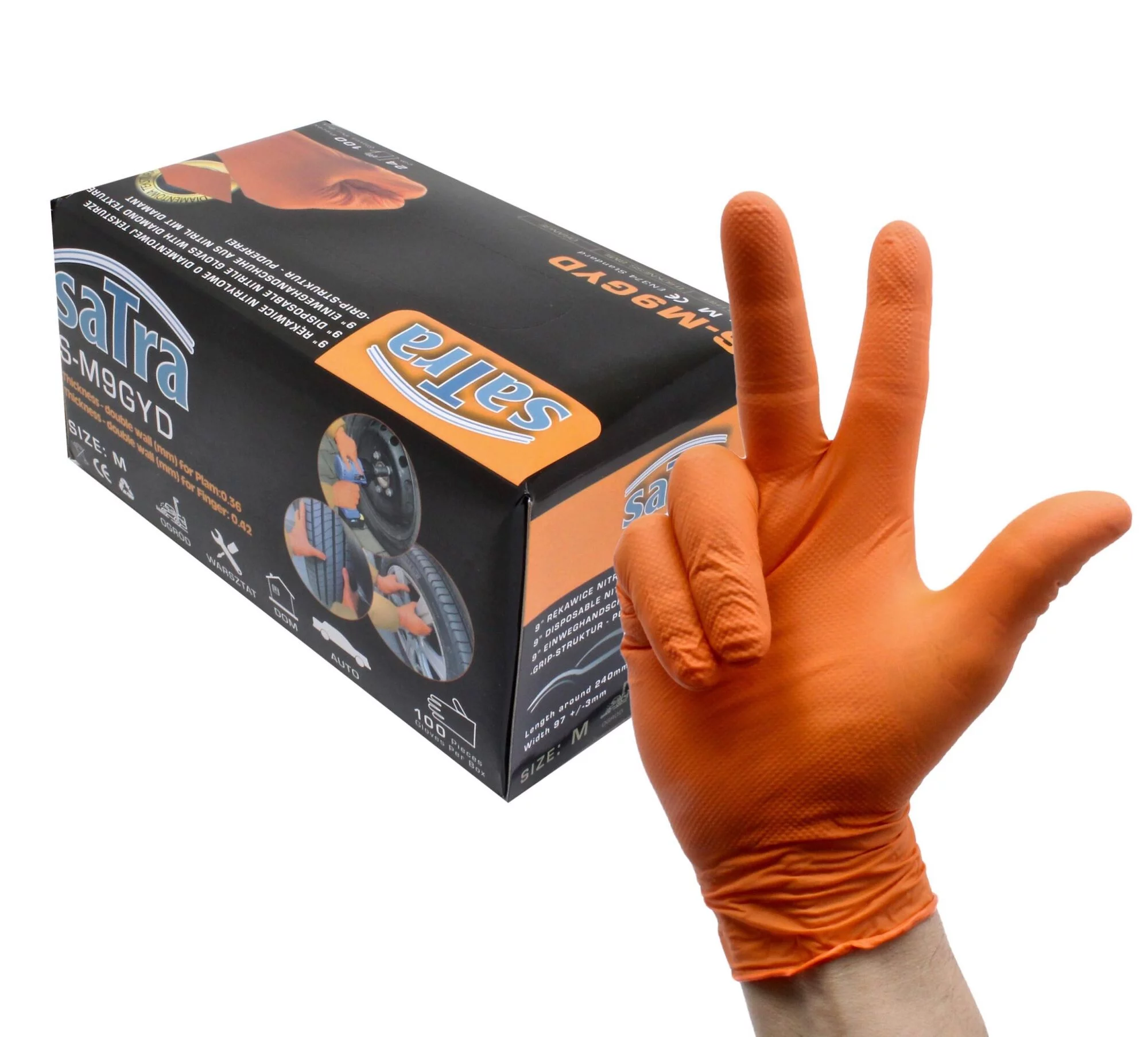 RĘKAWICE NITRYLOWE M 100szt.
