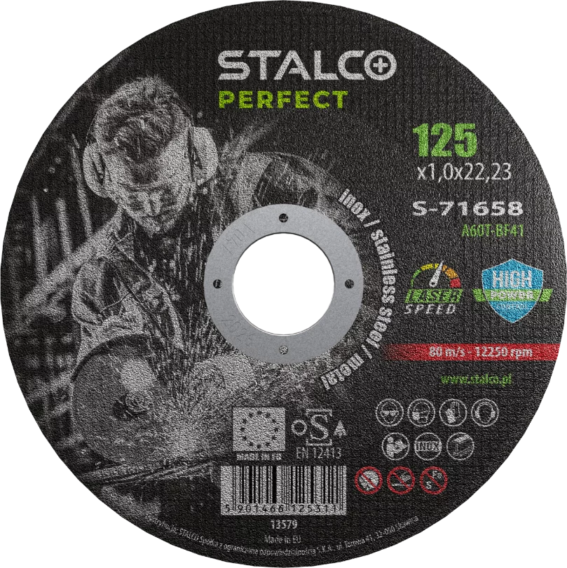 Tarcza do cięcia metalu - płaska 125mmx1,0 STAL...