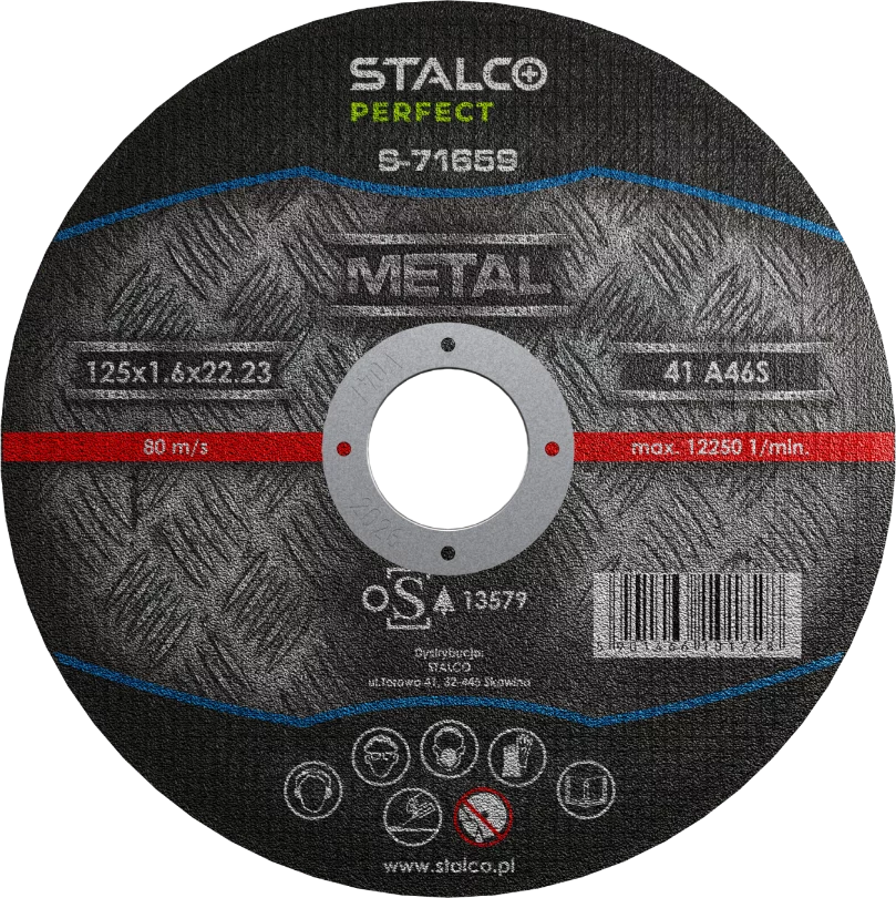 Tarcza do cięcia metalu - płaska 125mmx2,5 STAL...